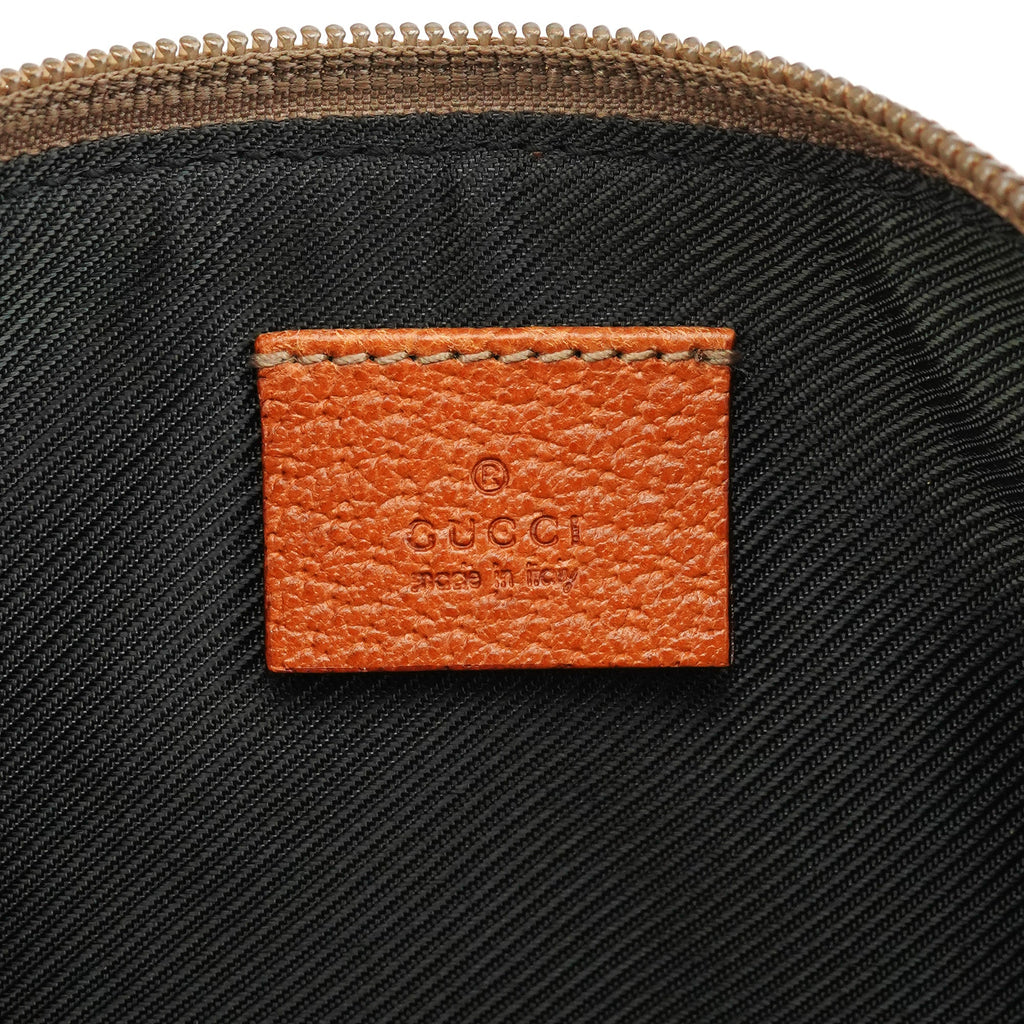 07198 Beige Light Brown GG Boat Pochette