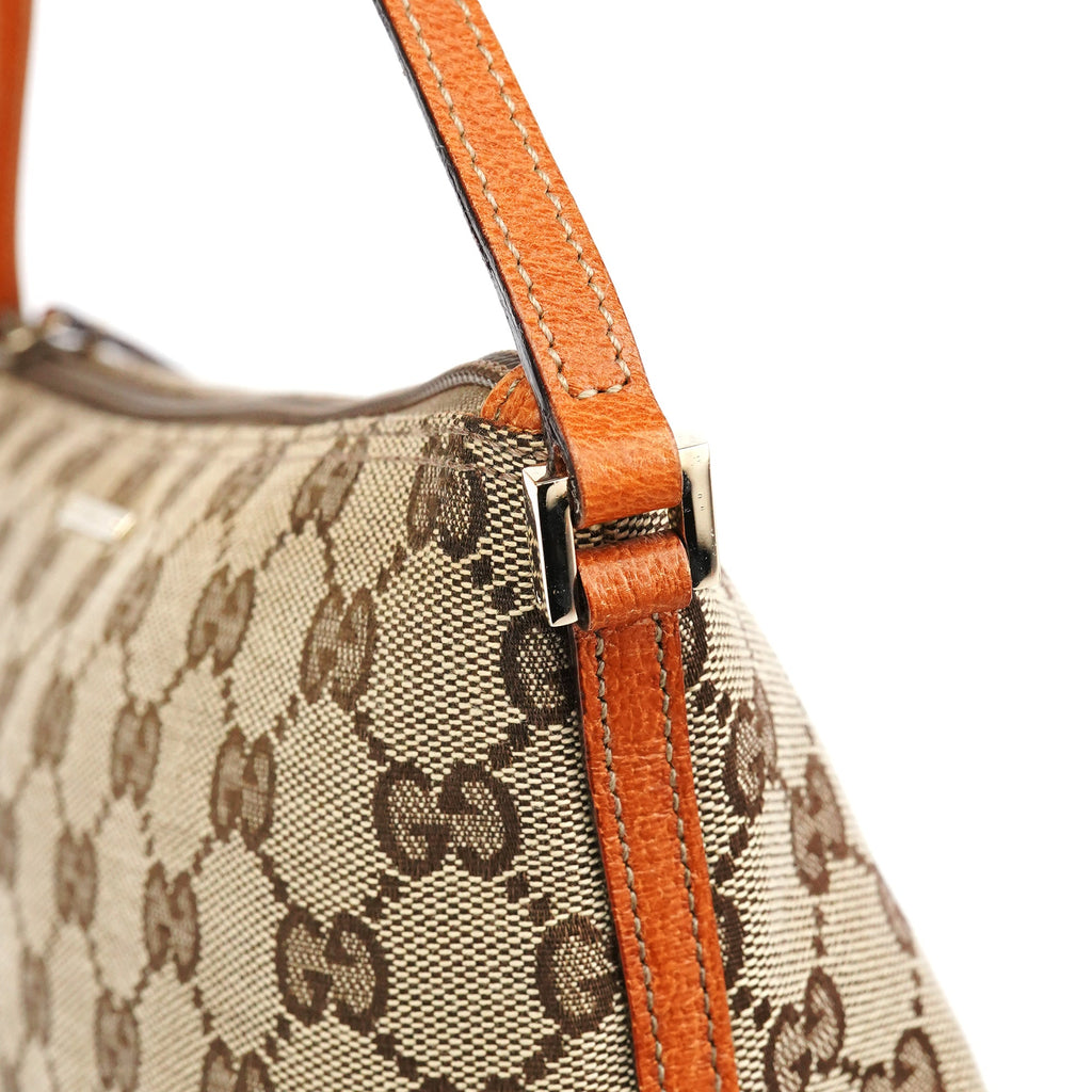 07198 Beige Light Brown GG Boat Pochette
