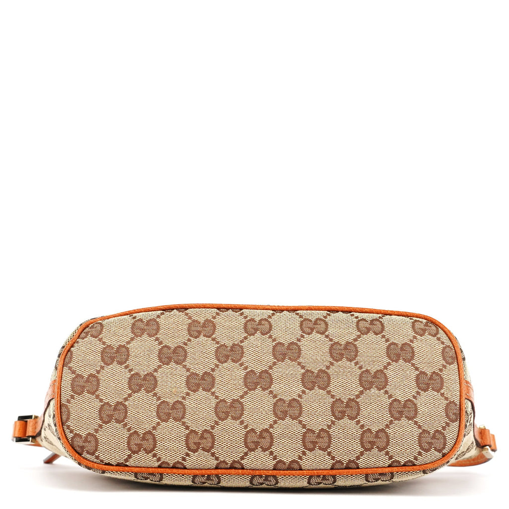 07198 Beige Light Brown GG Boat Pochette
