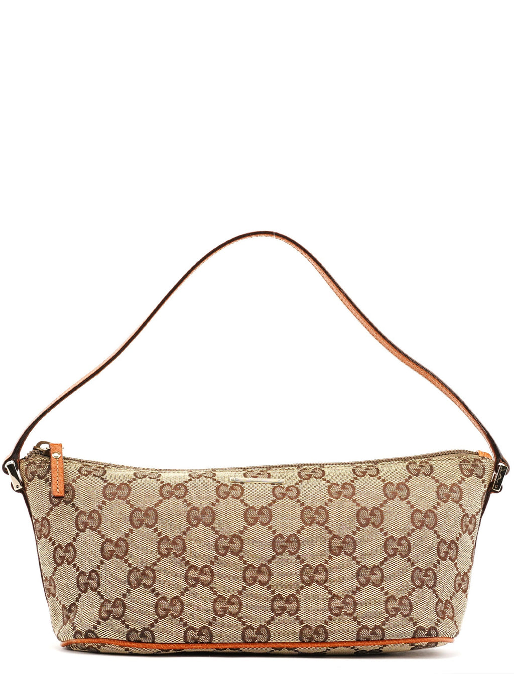 07198 Beige Light Brown GG Boat Pochette