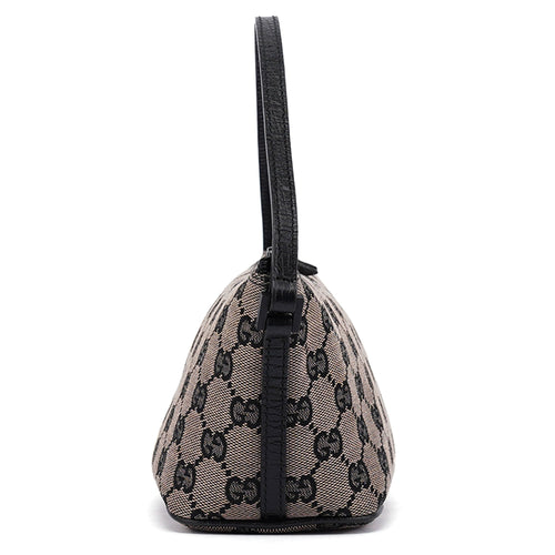 07198 Beige Matte Black GG Boat Pochette