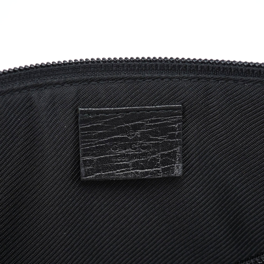 07198 Beige Matte Black GG Boat Pochette