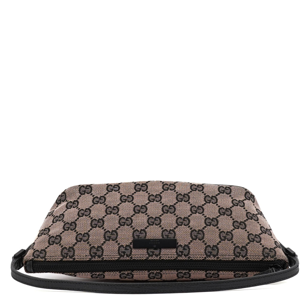 07198 Beige Matte Black GG Boat Pochette