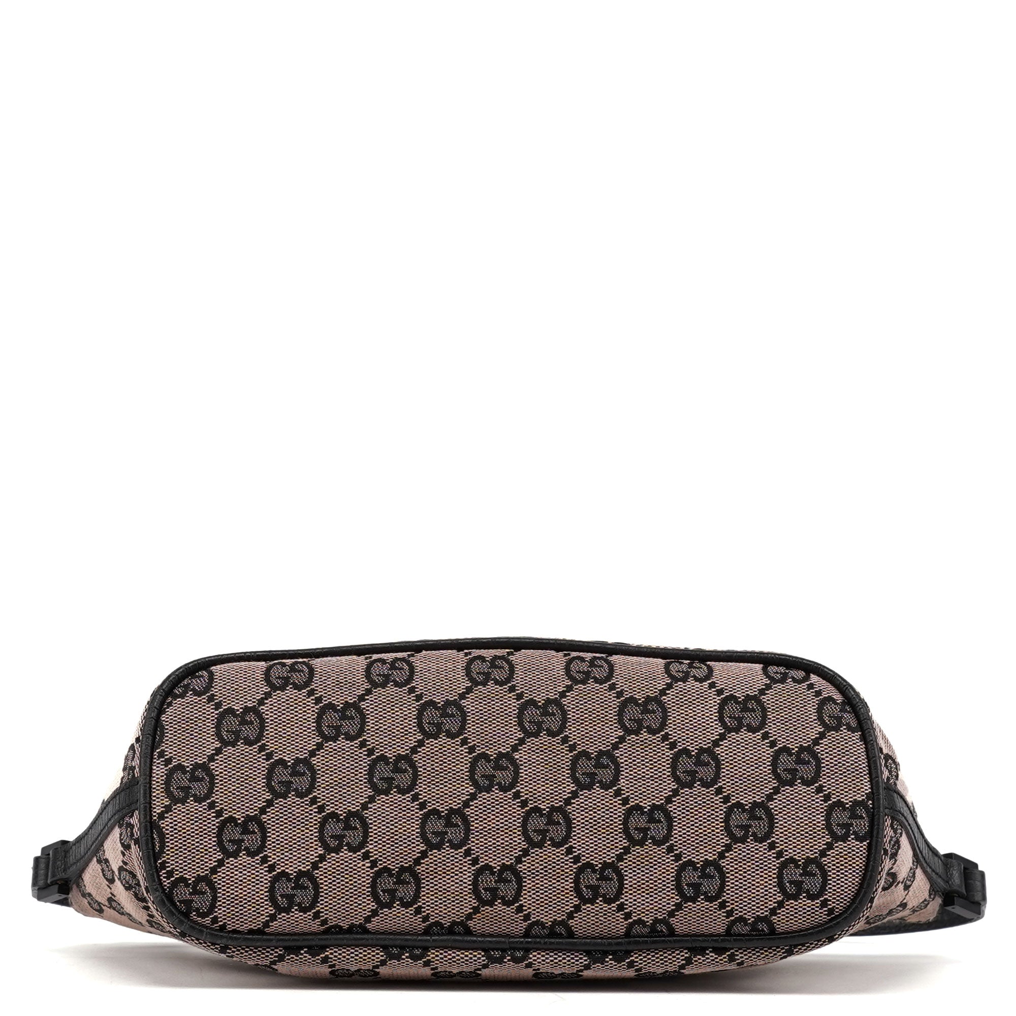07198 Beige Matte Black GG Boat Pochette