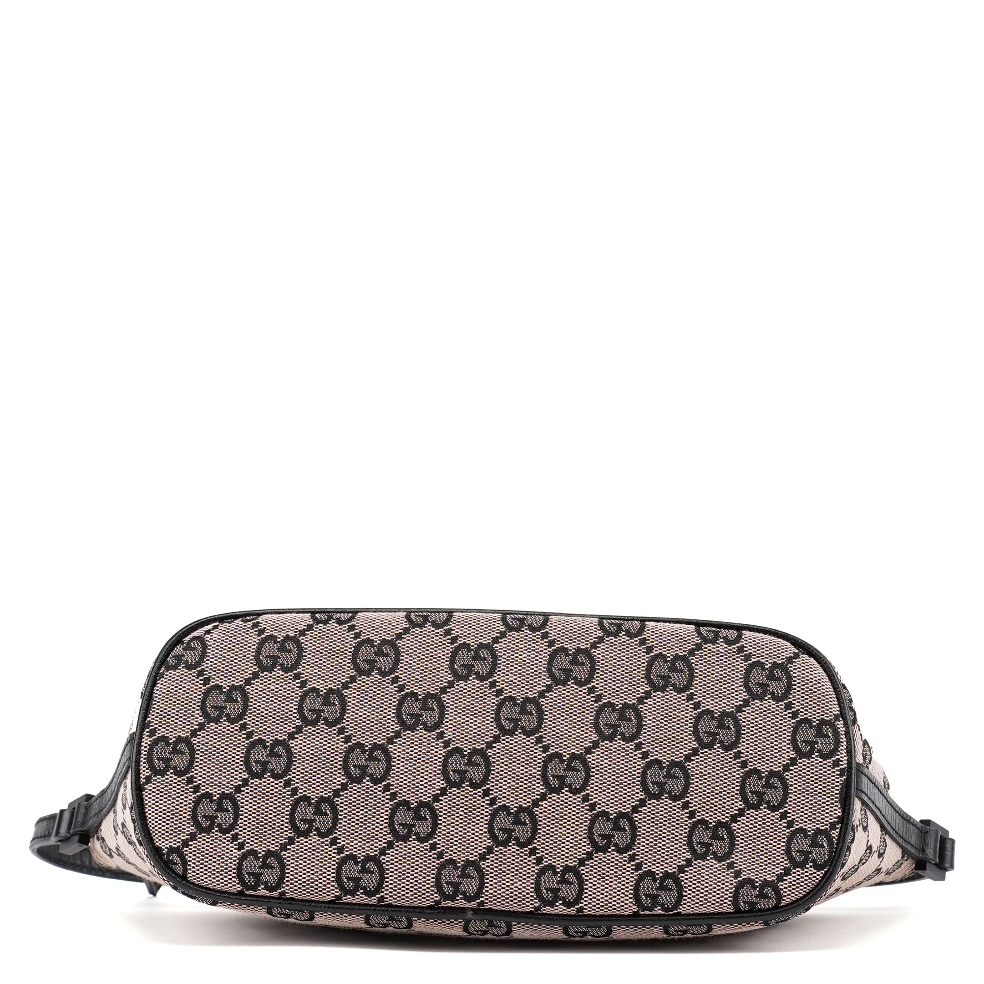 07198 Beige Matte Black GG Boat Pochette