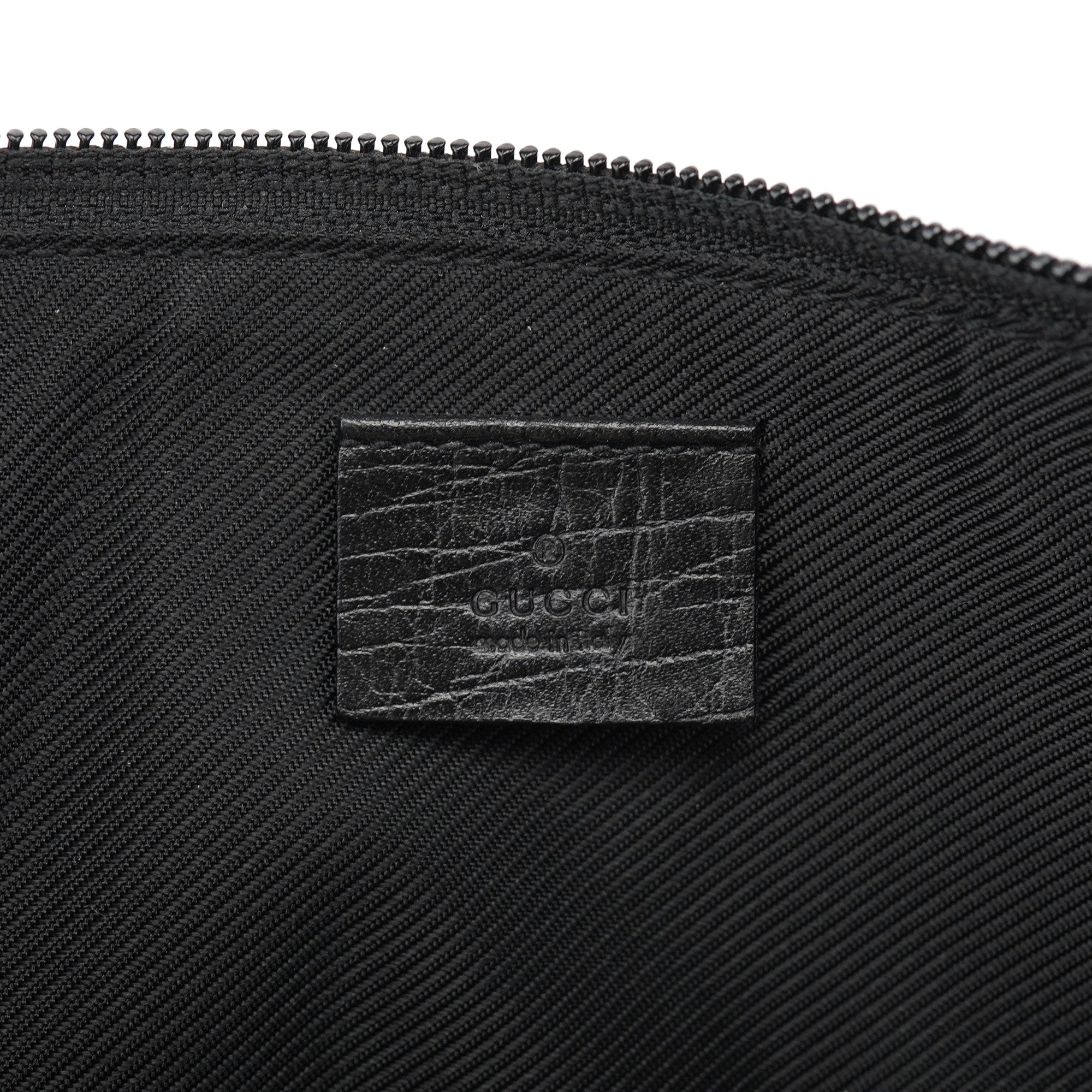 07198 Beige Matte Black GG Boat Pochette