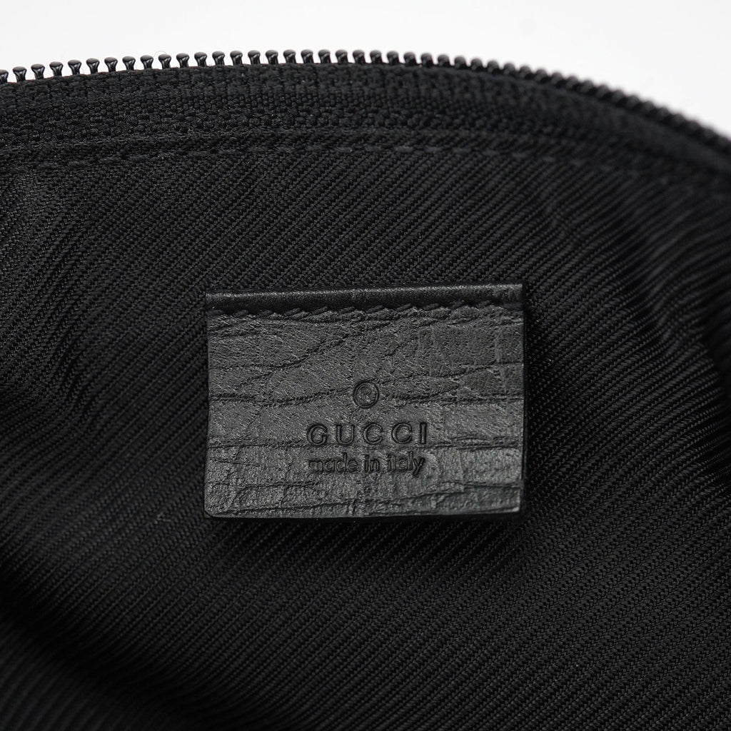 07198 Beige Matte Black GG Boat Pochette