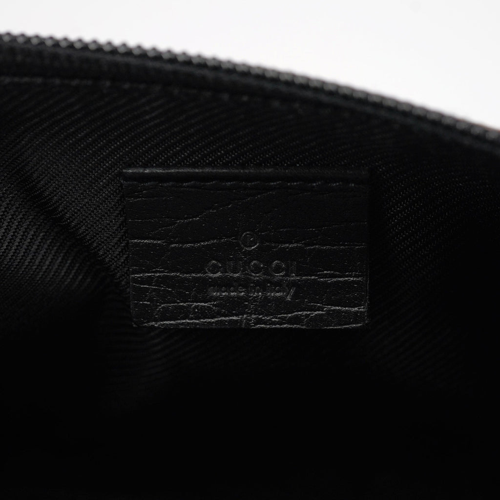 07198 Beige Matte Black GG Boat Pochette