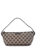 07198 Beige Matte Black GG Boat Pochette