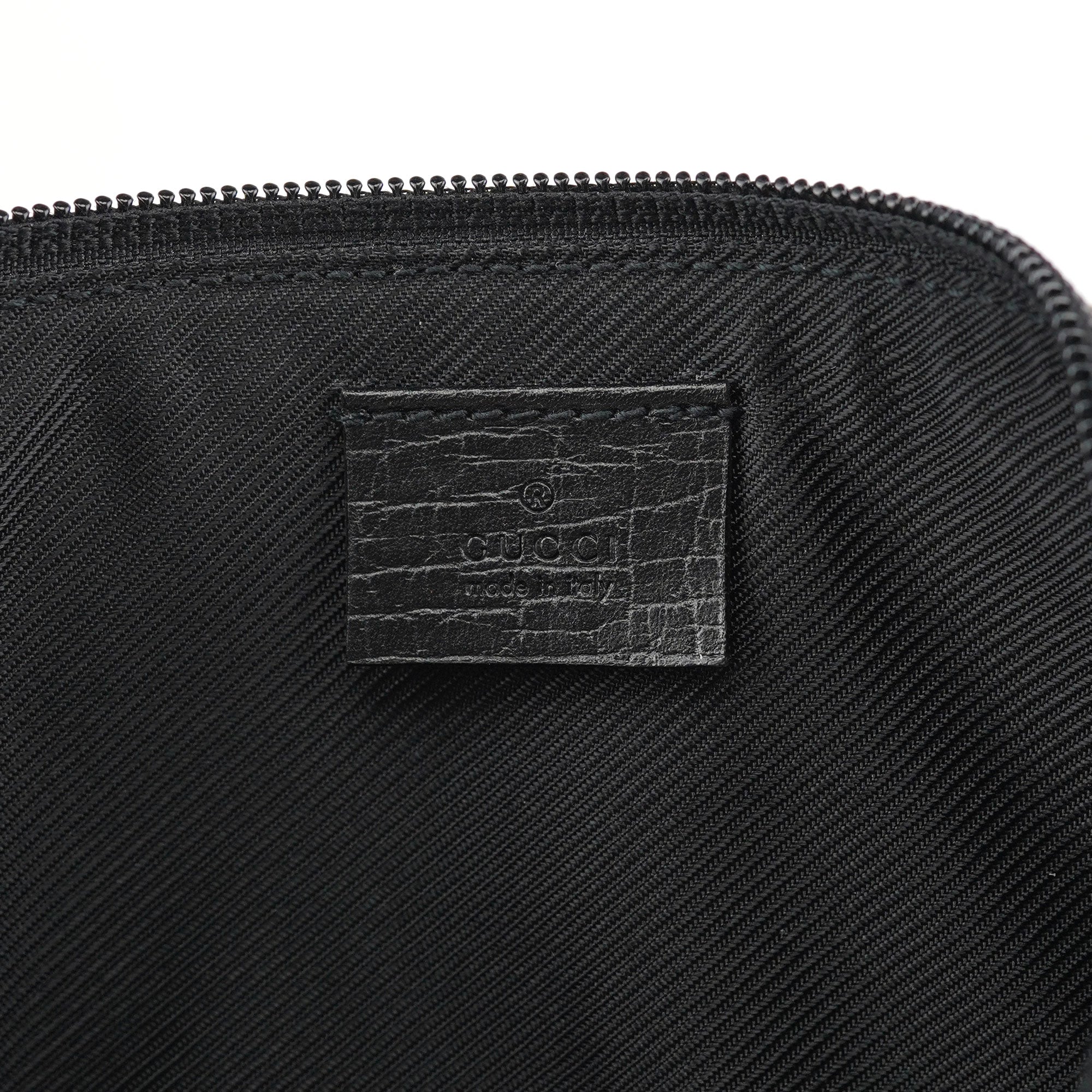 07198 Beige Matte Black GG Boat Pochette