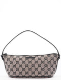 07198 Beige Matte Black GG Boat Pochette