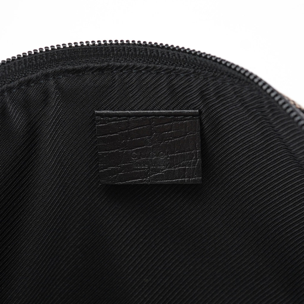 07198 Beige Matte Black GG Boat Pochette