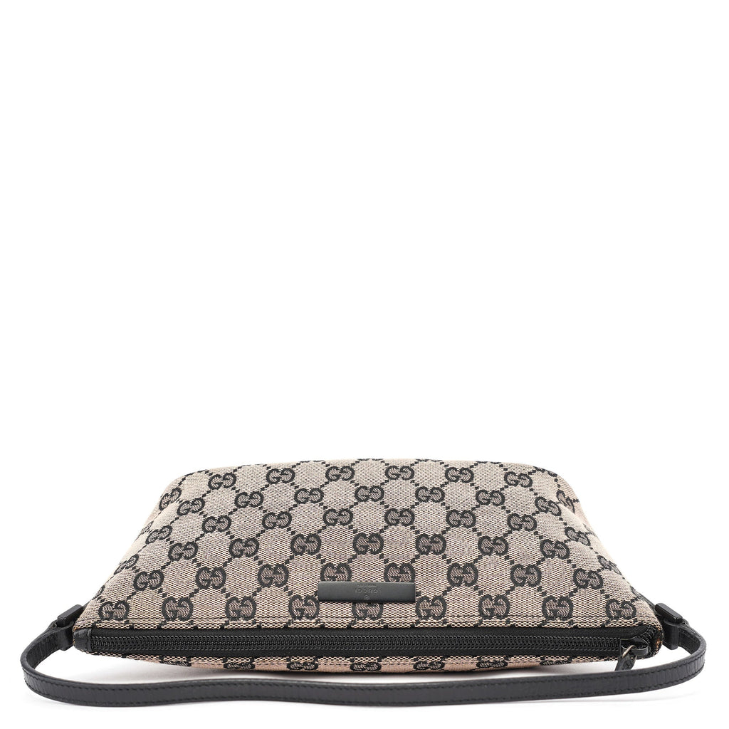 07198 Beige Matte Black GG Boat Pochette