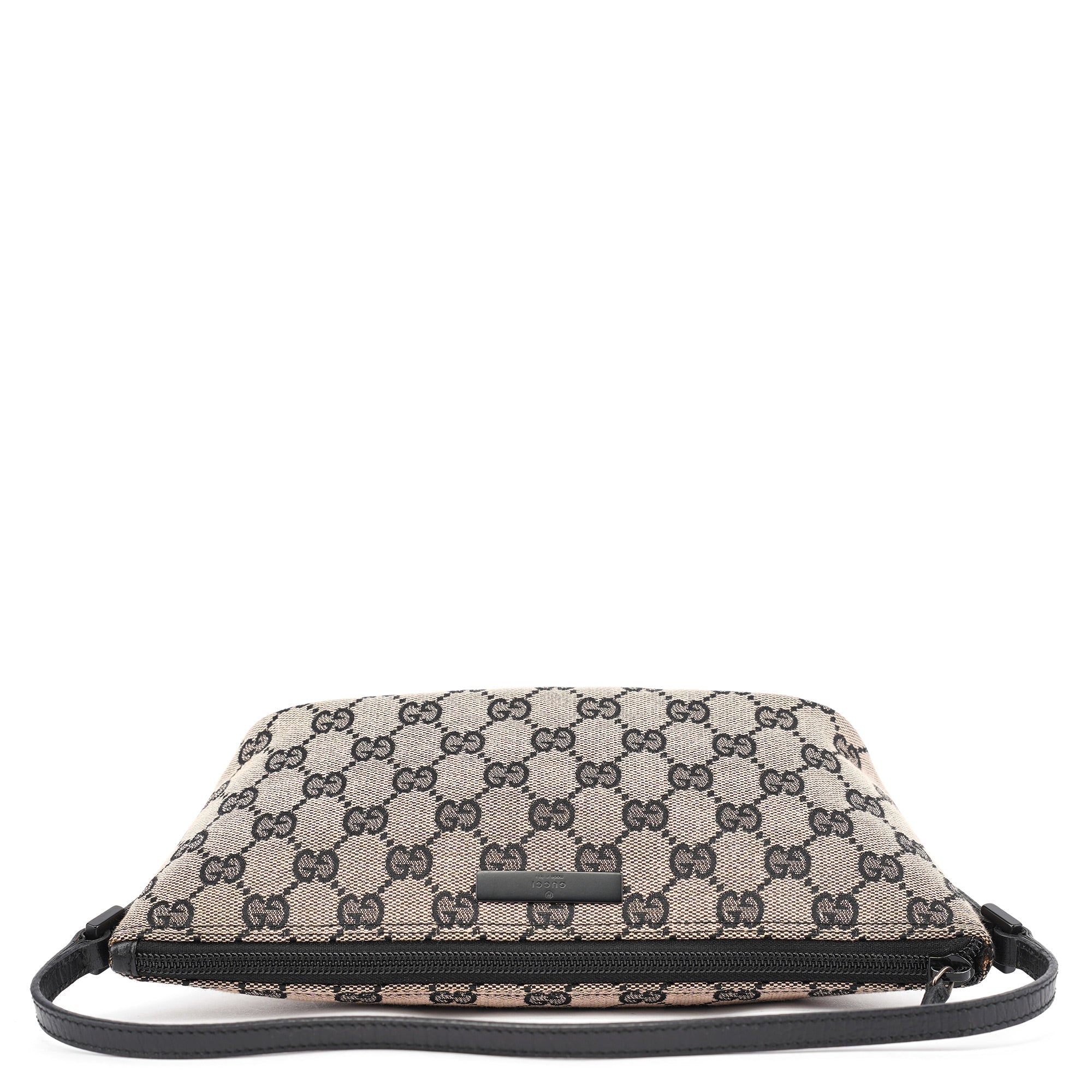 07198 Beige Matte Black GG Boat Pochette