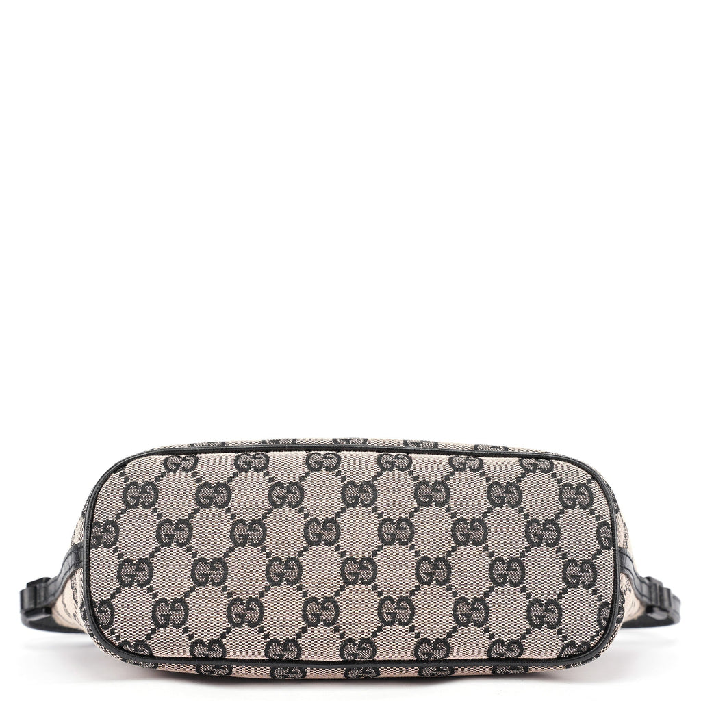 07198 Beige Matte Black GG Boat Pochette