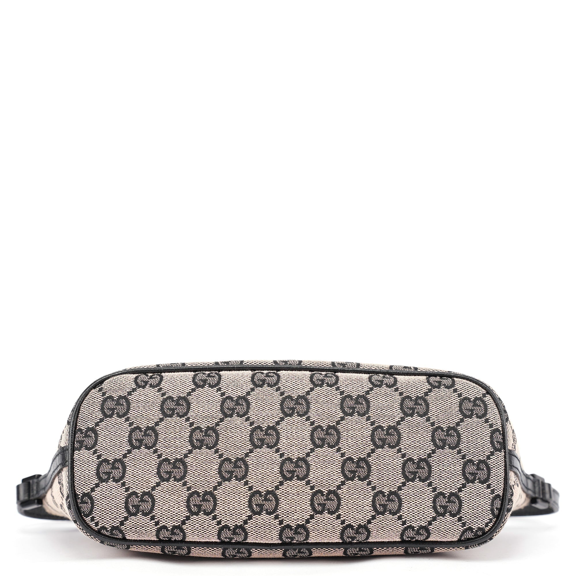 07198 Beige Matte Black GG Boat Pochette