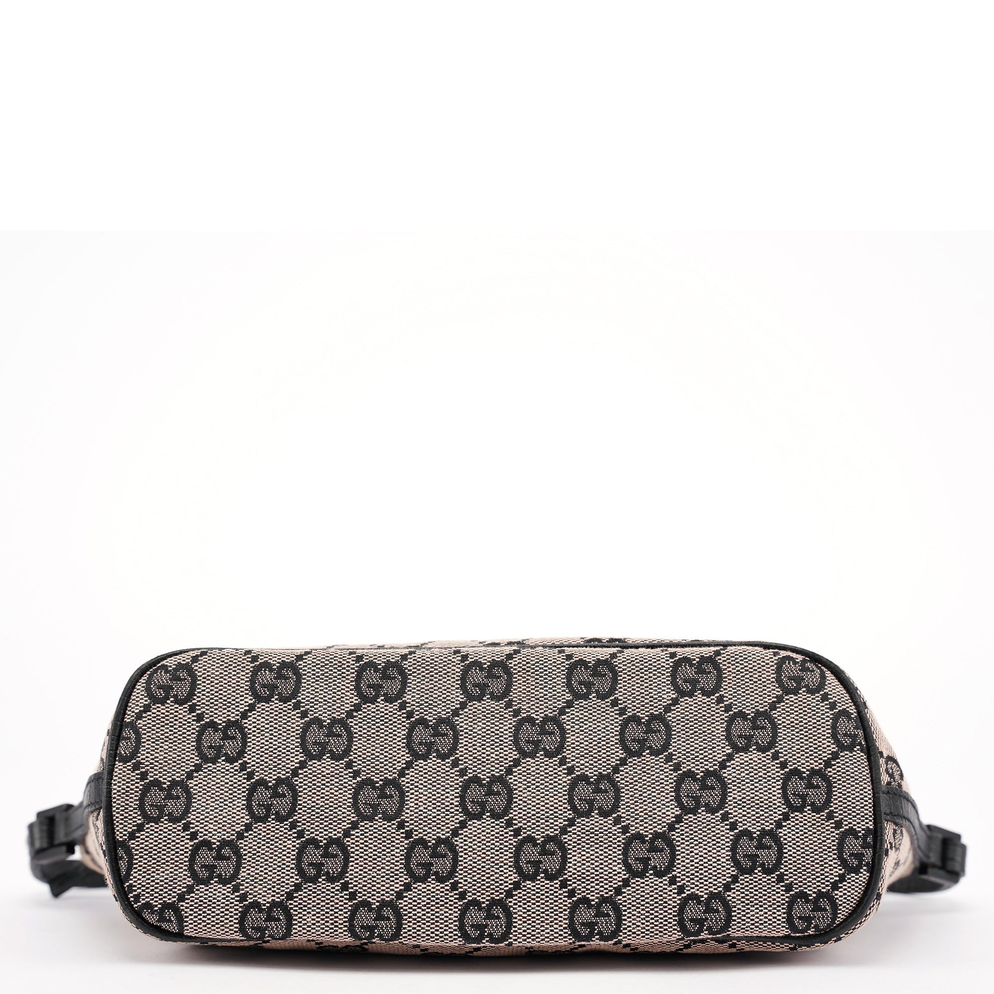 07198 Beige Matte Black GG Boat Pochette