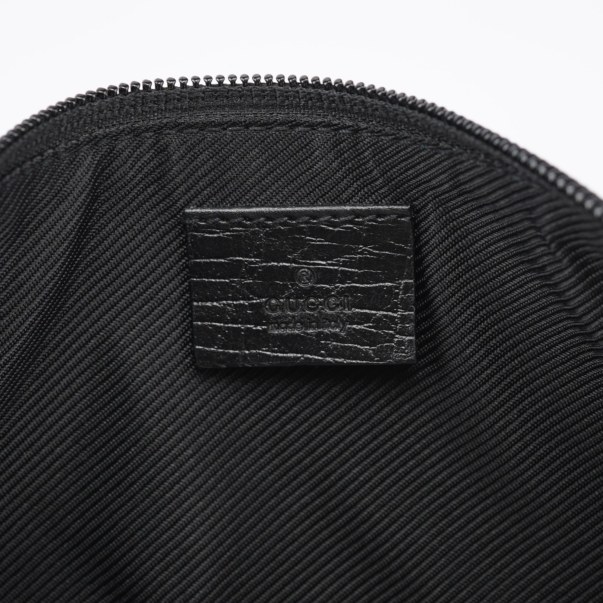 07198 Beige Matte Black GG Boat Pochette
