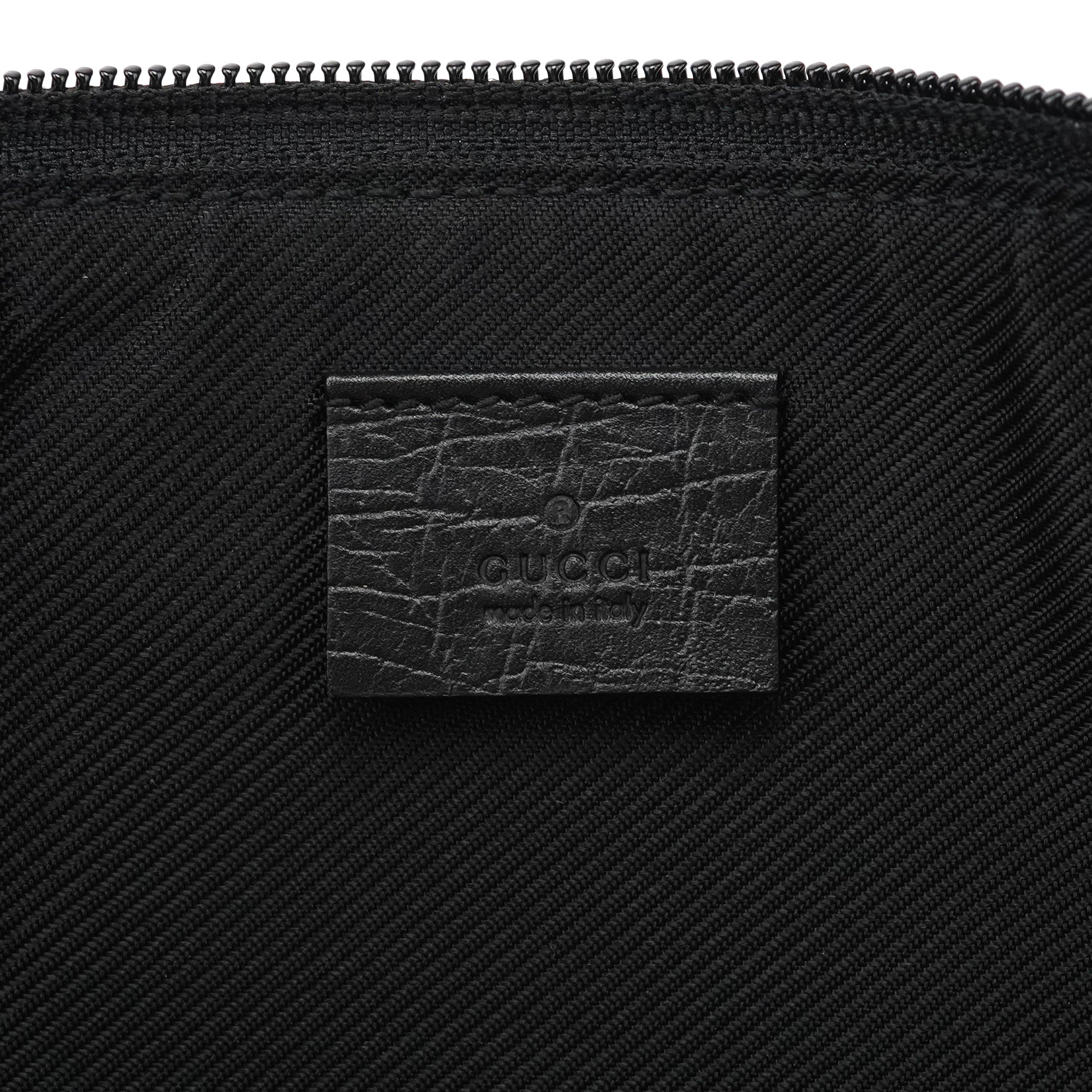 07198 Beige Matte Black GG Boat Pochette