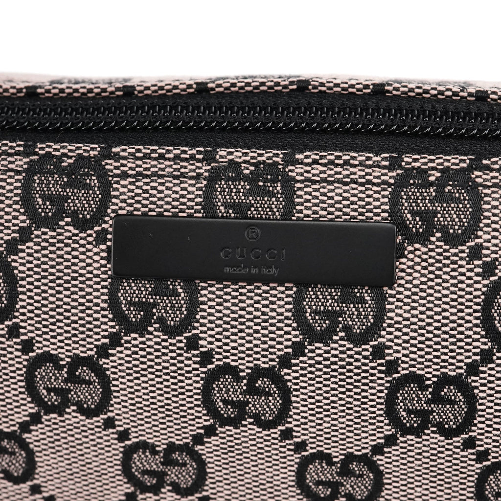 07198 Beige Matte Black GG Boat Pochette
