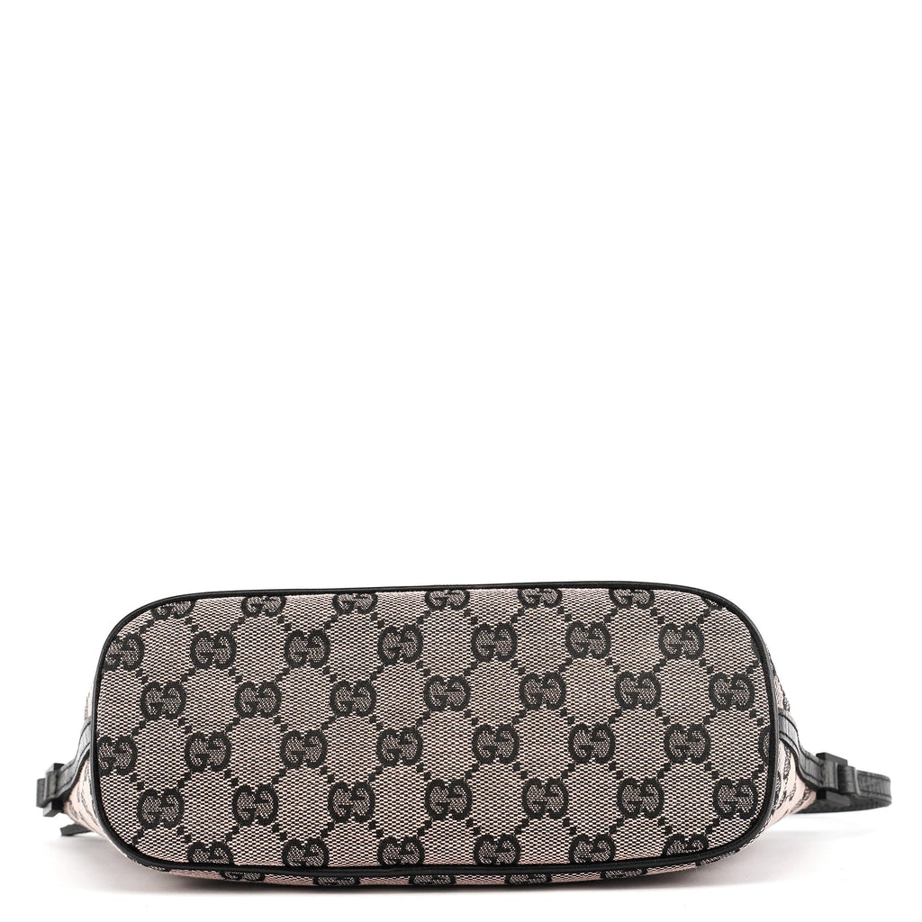 07198 Beige Matte Black GG Boat Pochette