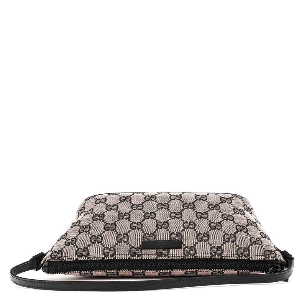 07198 Beige Matte Black GG Boat Pochette