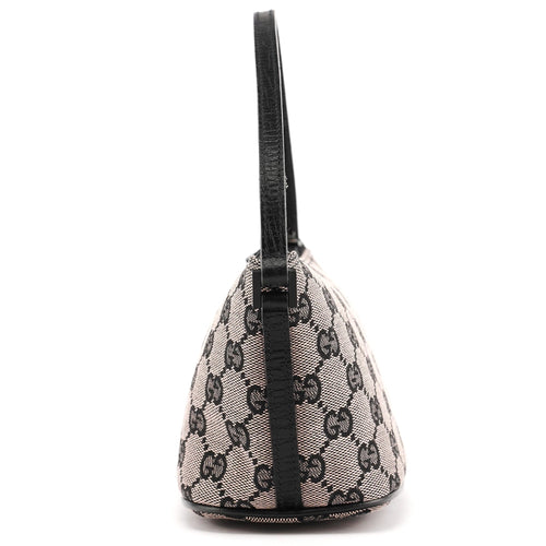 07198 Beige Matte Black GG Boat Pochette