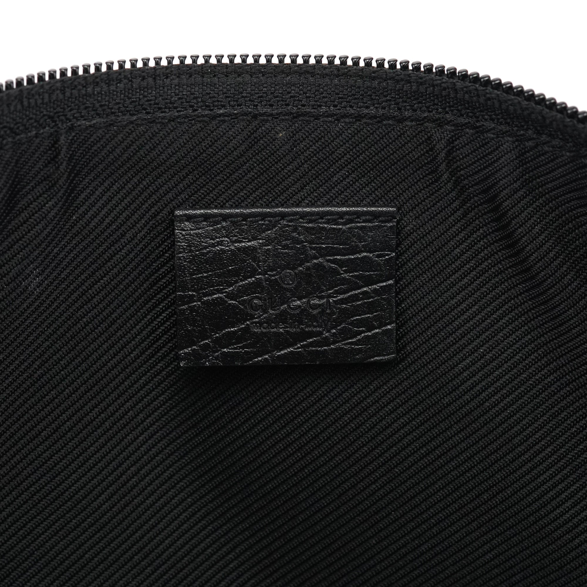 07198 Beige Matte Black GG Boat Pochette
