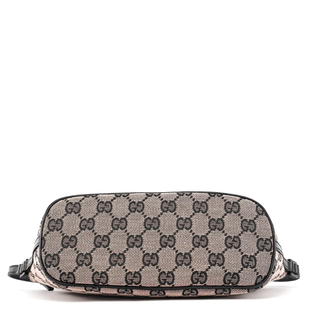 07198 Beige Matte Black GG Boat Pochette