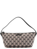 07198 Beige Matte Black GG Boat Pochette