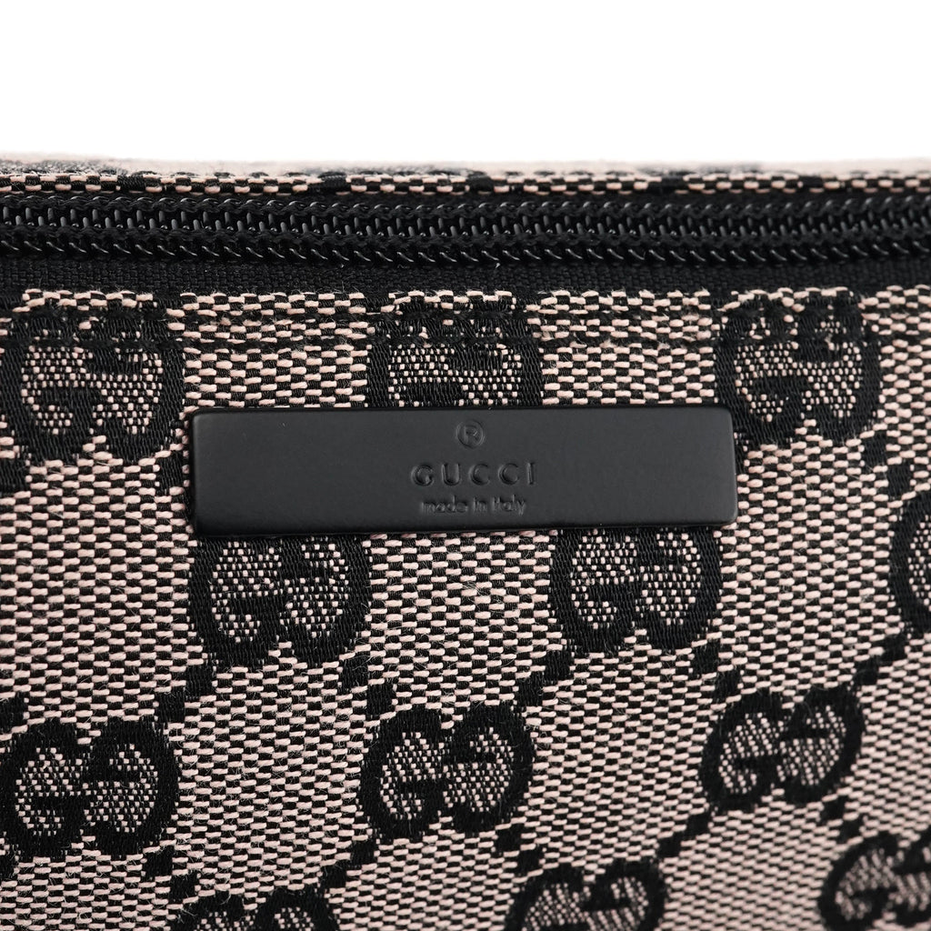 07198 Beige Matte Black GG Boat Pochette
