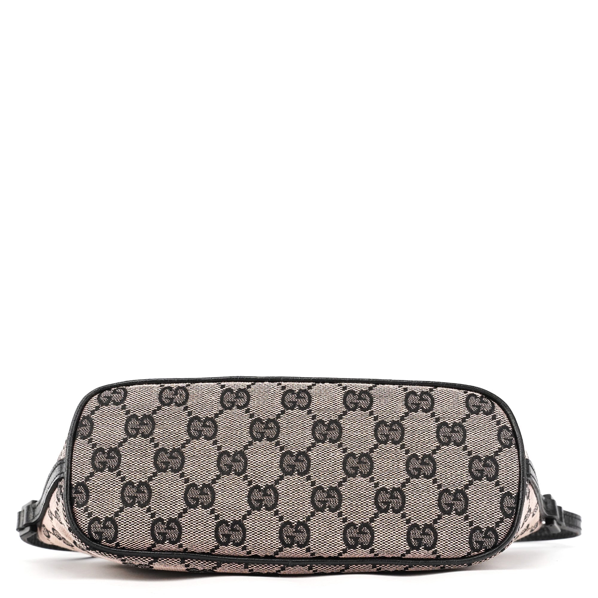 07198 Beige Matte Black GG Boat Pochette