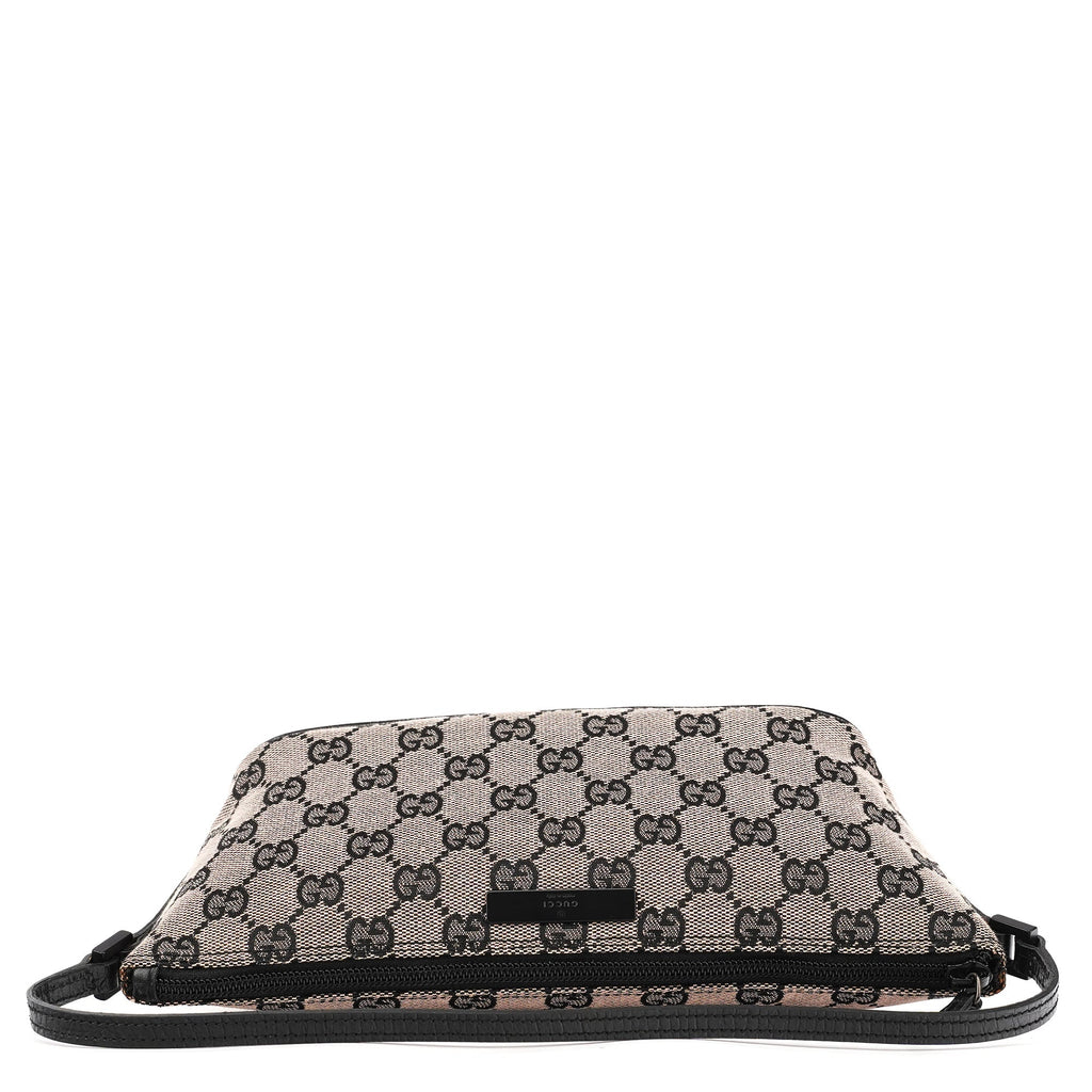 07198 Beige Matte Black GG Boat Pochette