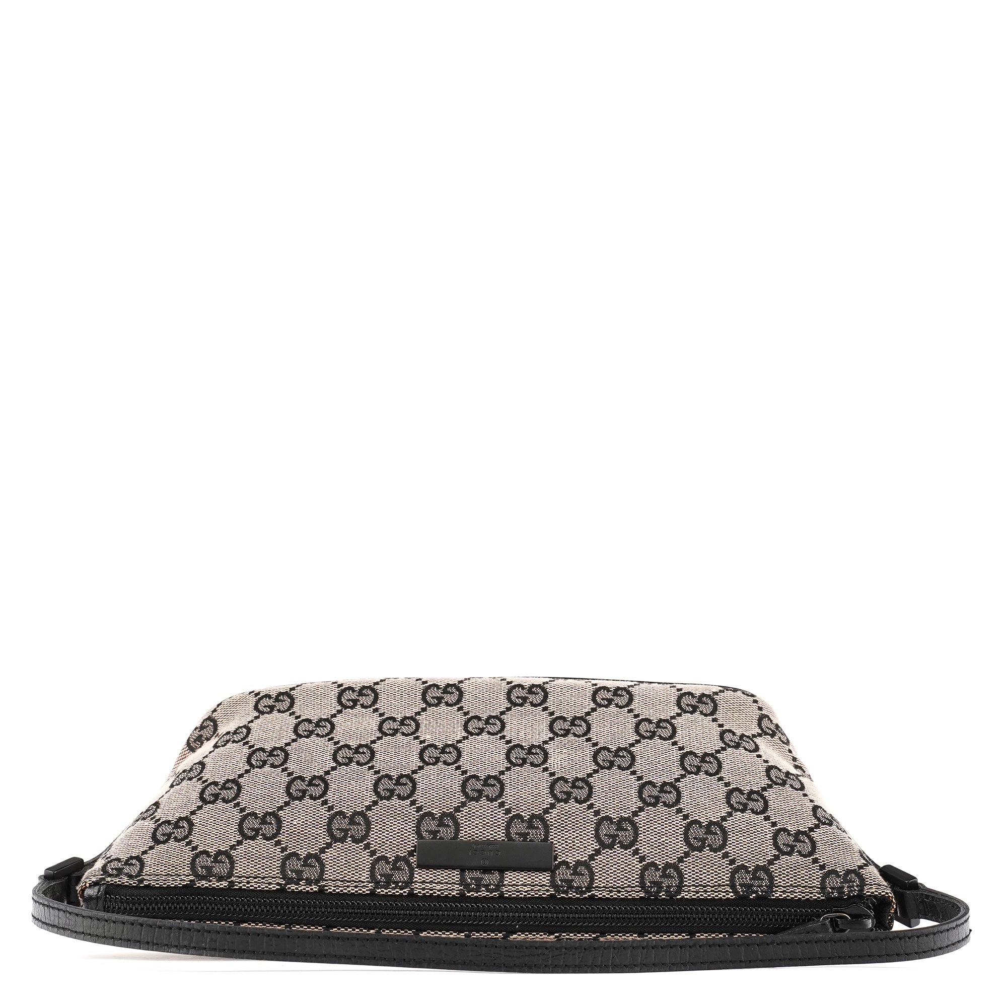 07198 Beige Matte Black GG Boat Pochette