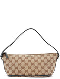 07198 Beige Navy GG Boat Pochette