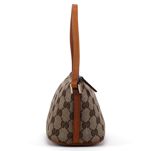 07198 Beige Orange GG Boat Pochette