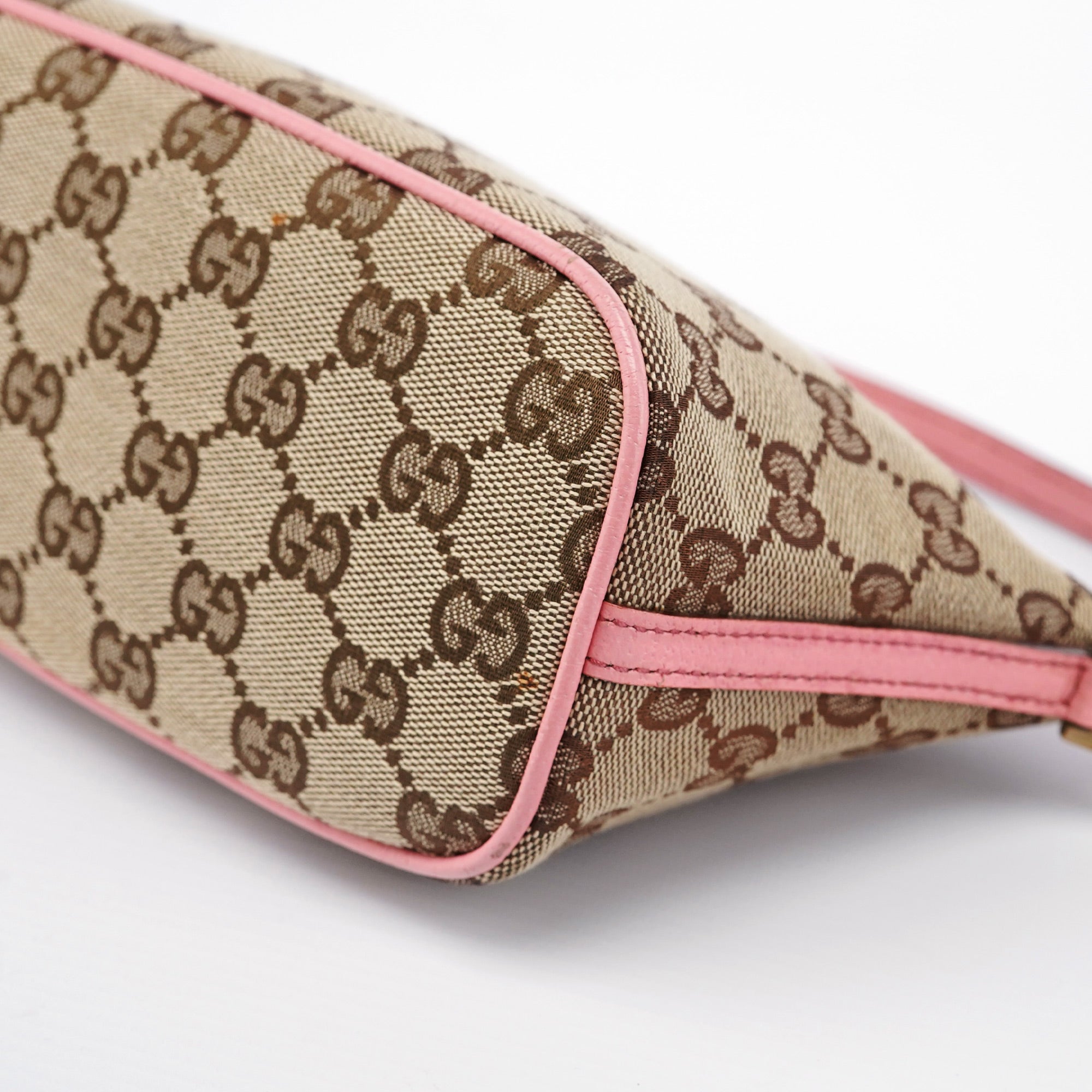 07198 Beige Pink GG Boat Pochette
