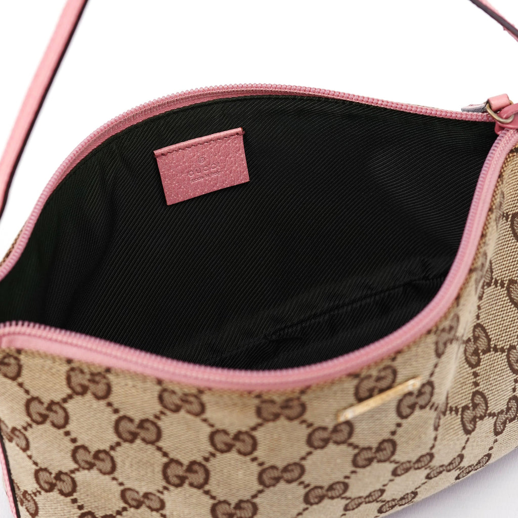 07198 Beige Pink GG Boat Pochette