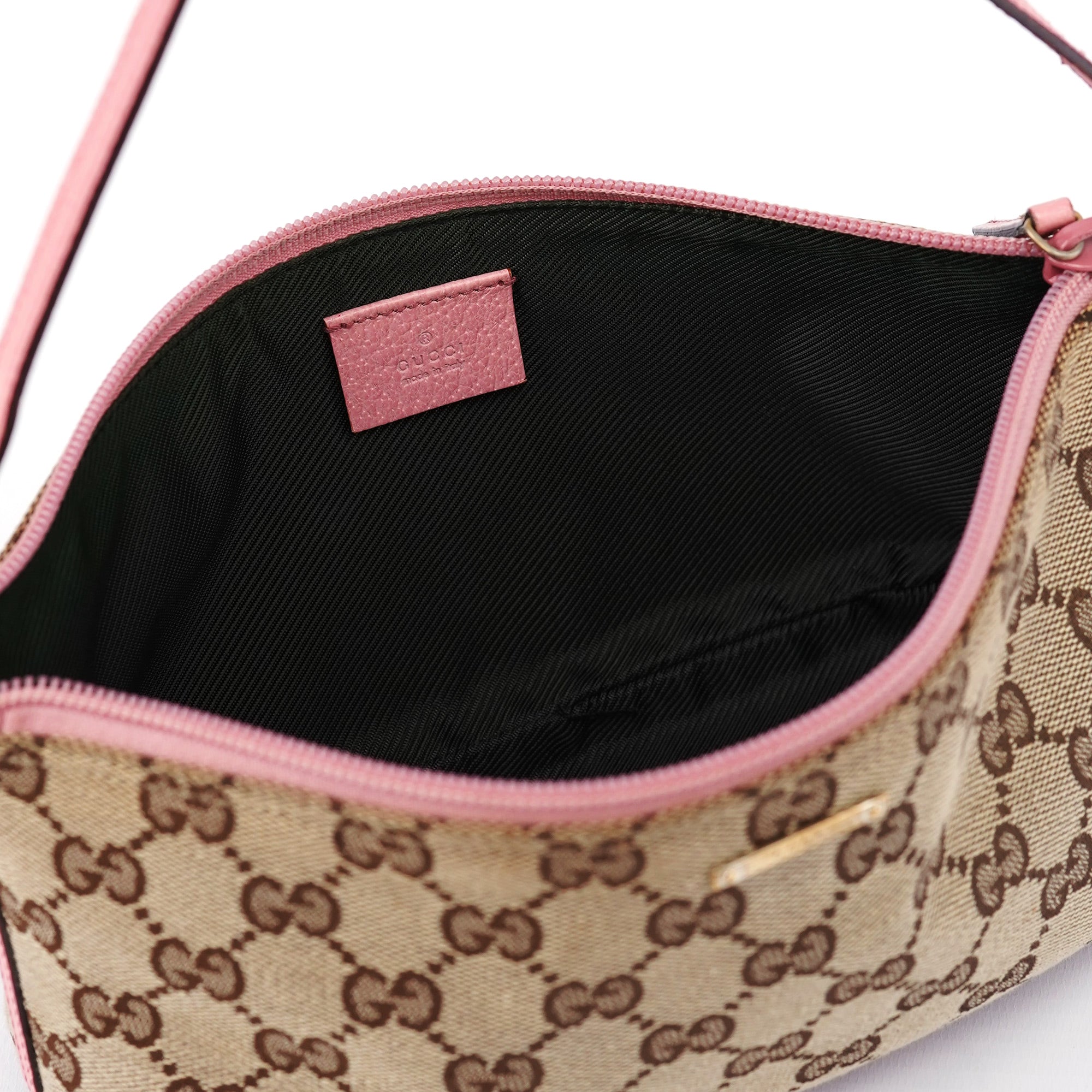 07198 Beige Pink GG Boat Pochette