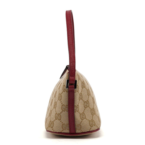 07198 Beige Red GG Boat Pochette