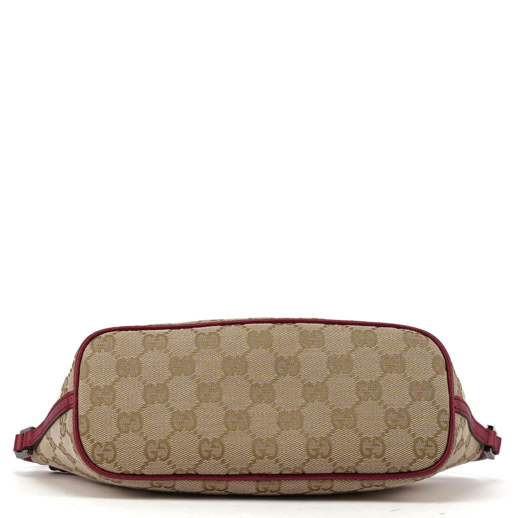 07198 Beige Red GG Boat Pochette