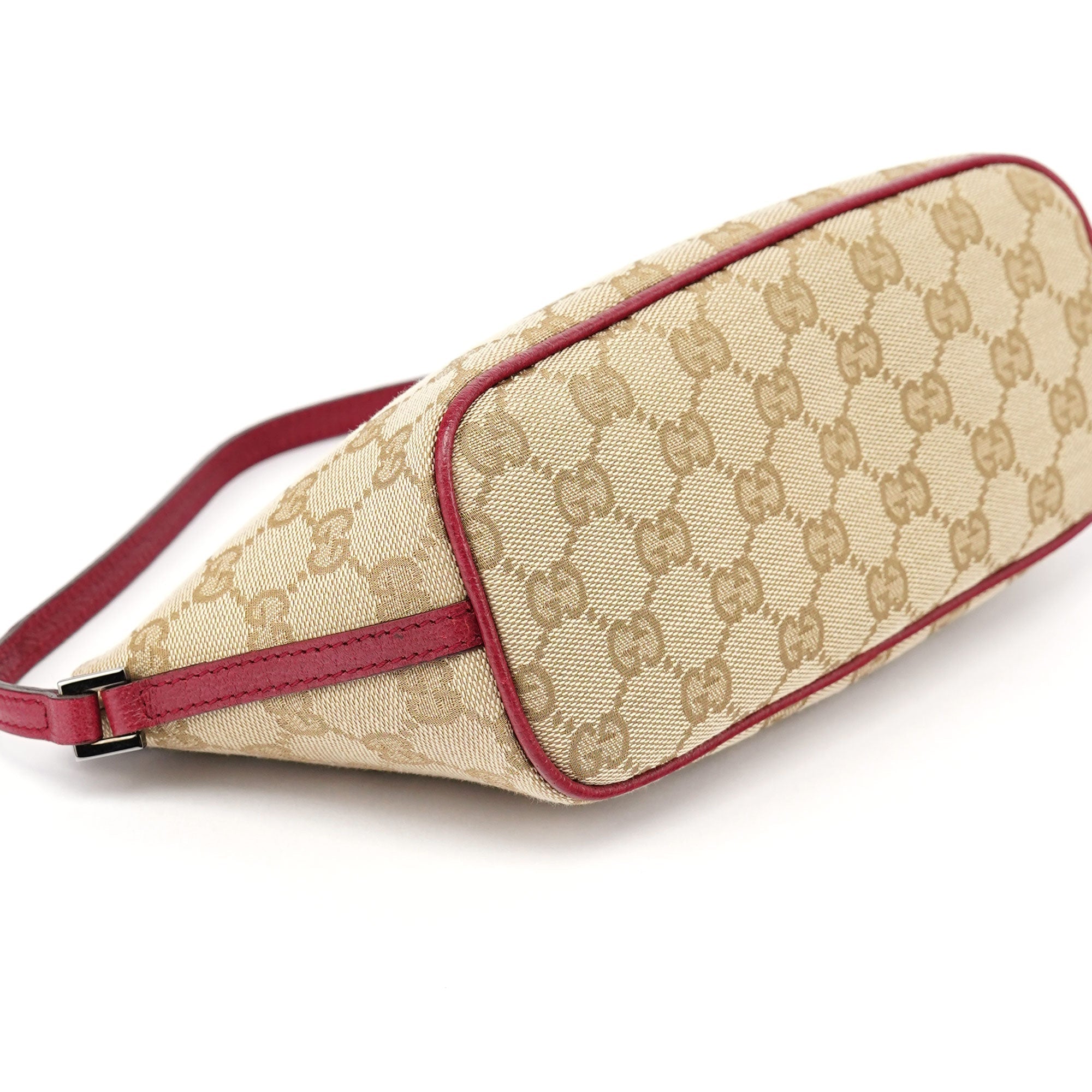 07198 Beige Red GG Boat Pochette