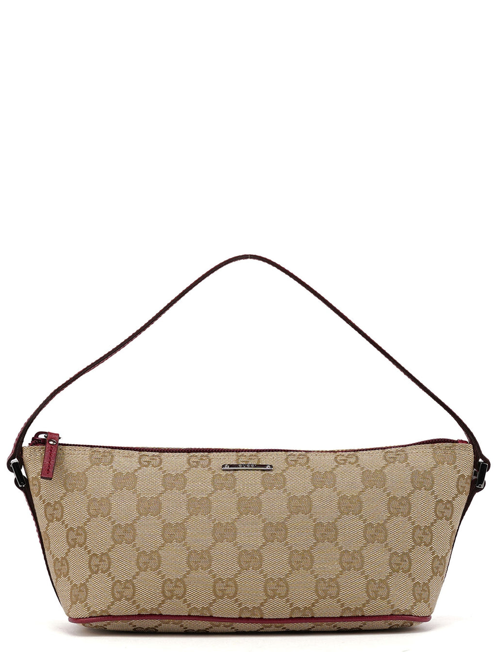 07198 Beige Red GG Boat Pochette