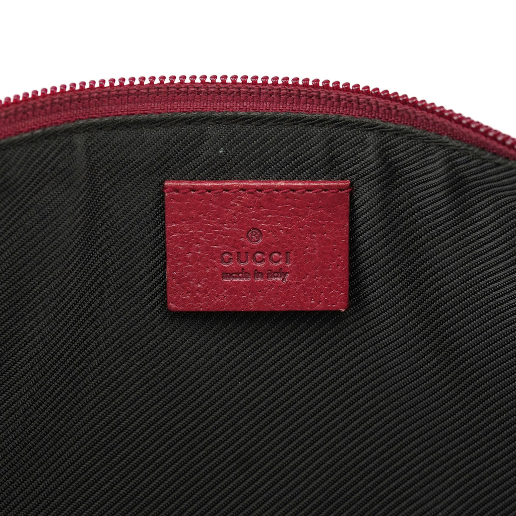 07198 Beige Red GG Boat Pochette