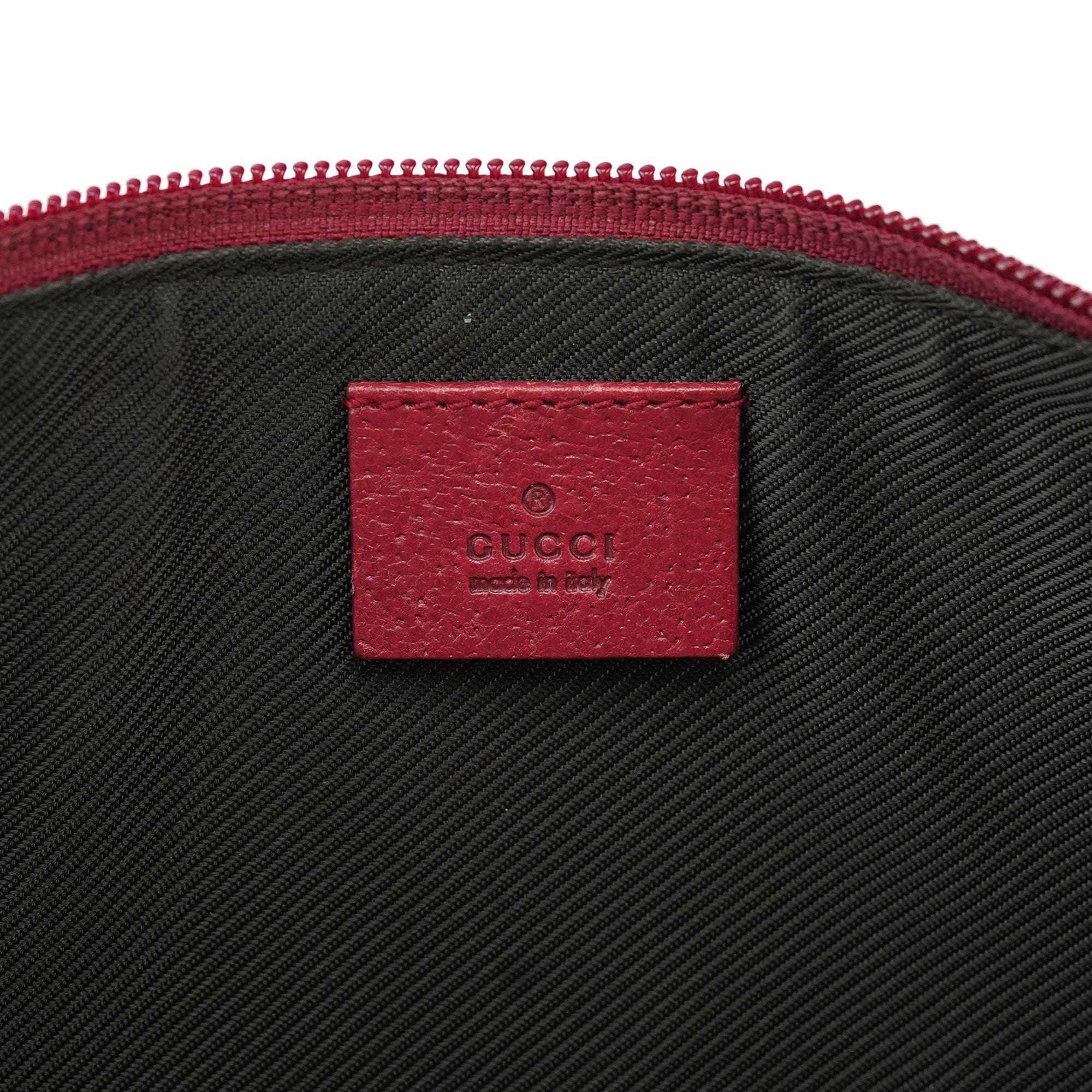 07198 Beige Red GG Boat Pochette
