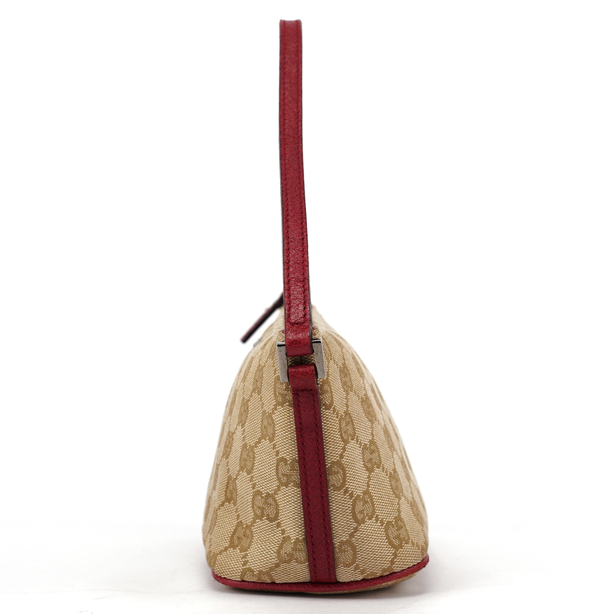 07198 Beige Red GG Boat Pochette