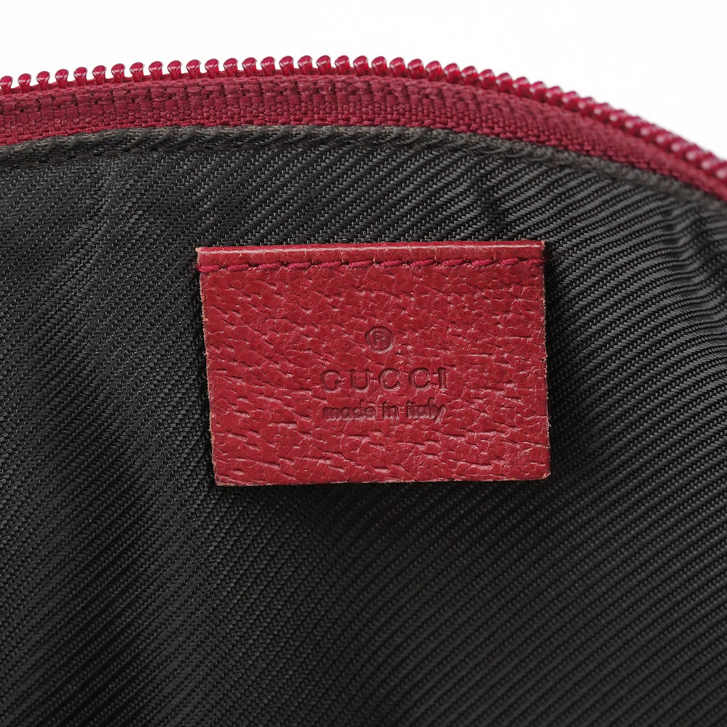 07198 Beige Red GG Boat Pochette