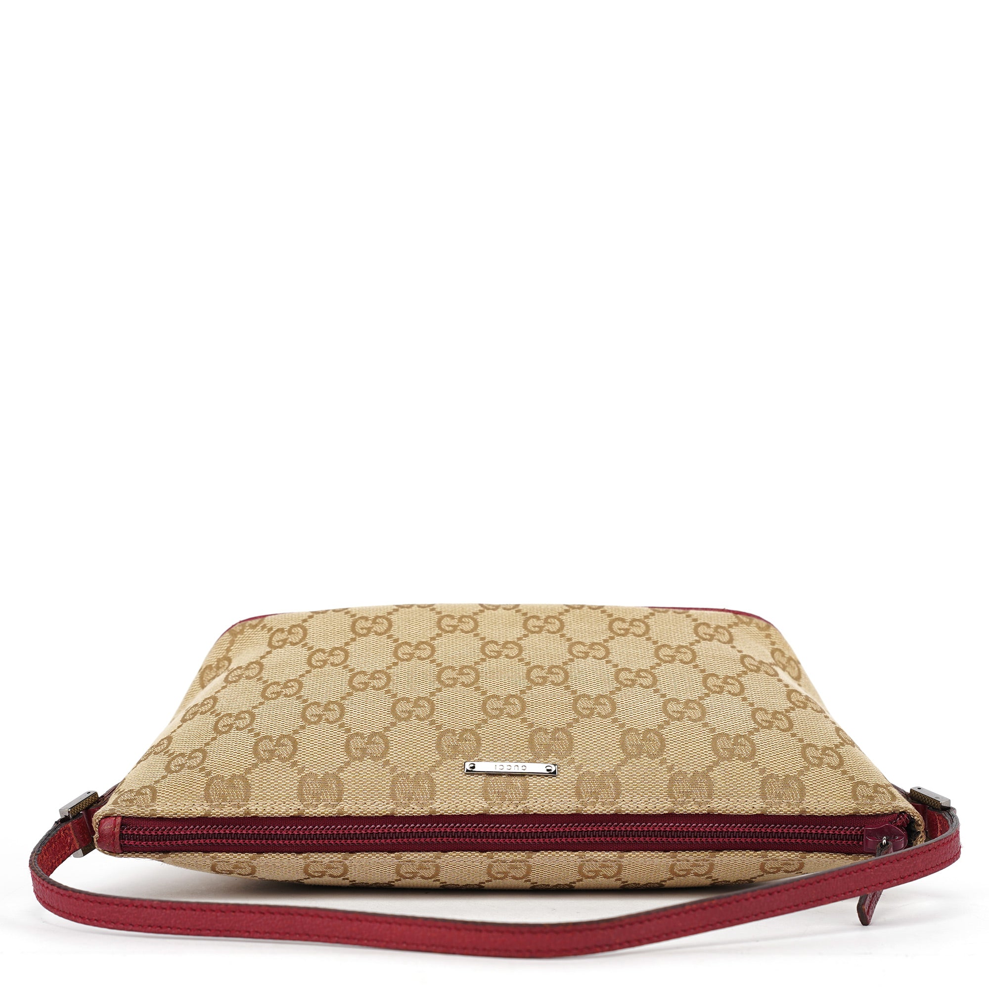 07198 Beige Red GG Boat Pochette
