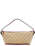07198 Beige Red GG Boat Pochette