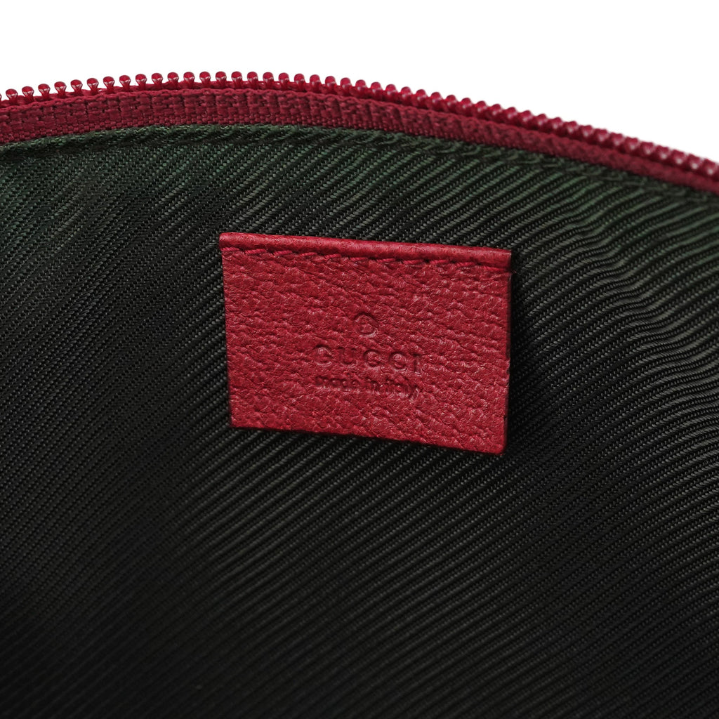 07198 Beige Red GG Boat Pochette
